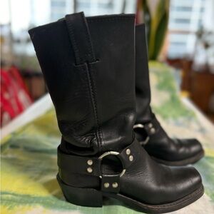 Frye 12 inch harness boots for women size 6.5